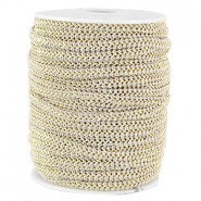 Fashion wire plat 5mm Grijs-goud